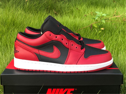 Pure original version_ AJ1 low-help black red_ number 553558 606 full code shipment 40--46-ad914d65